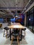 Interior view of a fast foof restaurant in wuhan city,china