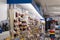 Interior view of a general hardware and DIY store showing the various hardware items and tools on display.