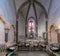 Interior view of the historic Limburg cathedral with a view of the chapel