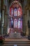 Interior view of the hstoric Liebfrauenkirche Church in Trier with a view of the altar