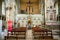 Interior view of nave of Valere Basilica in Sion Valais Switzerland