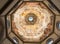 Interior view of the painting of dome Basilica di Santa Maria del Fiore (Duomo). Florence