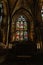 Interior view of St. Giles Cathedral with stained glass windows