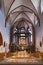 Interior view of St. Martin `s Basilica in Bingen am Rhein, germa