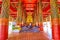 Interior of Viharn Luang of Wat Phra That Lampang Luang Temple, on May 8 in Lampang, Thailand