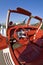 Interior of vintage car