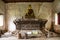 Interior of the Wat Chom Phet, a hill temple in Luang Prabang area, Laos