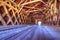 Interior of Watson Mill Covered Bridge