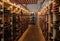 Interior of a wine shop in Saint Emilion in France. St Emilion is one of the principal red wine areas of Bordeaux and very popular