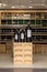 Interior of a wine shop in Saint Emilion in France. St Emilion is one of the principal red wine areas of Bordeaux and very popular