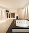 Interiors, bathroom with jacuzzi