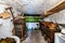 Interiors of the caves in Museo Etnografico Casas Cuevas at Artenara, Gran Canaria, Spain