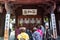 Interiors of Chinese wooden traditional buildings in Tianyige Library which is also called Building of Treasured Books, built in