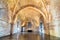 Interiors of Fortress Borromeo of Angera or Rocca di Anger, the Hall of Justice - Sala della Giustizia. Is Castle of the lake Magg
