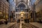 Interiors of main altar of the Church,  the Greek Orthodox catholicon in Church of the Holy Sepulcher, also  the Church of the