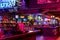 Interiors of a restaurant and bar in the Fort Worth Stockyards, a historic district that is located in Fort Worth, Texas, USA