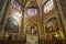 Interiors of Saint Eustache church, Paris, France