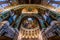 Interiors of Sainte-Therese basilica, Lisieux, France