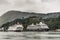 Interislander ferry and Azamara Cruise ship in Picton harbor.