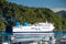 Interislander\'s Cook Strait ferry at Picton Port, New Zealand