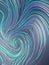 Interlacing abstract blue and pink curves. 3D rendering