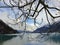 Interlaken lake in Bernese Oberland region of the Swiss Alps