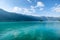 Interlaken lake. Natural landscape. Landscape in the Switzerland at the day time.
