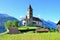 INTERLAKEN, SWITZERLAND, JUNE 01, 2018: Parish church to the Brienz town by Interlaken