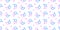 Interlinked Male and Female Symbols Seamless Vector Pattern. Pastel Pink and Blue. Gender Unity.