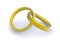 Interlocking gold rings