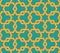 Interlocking hexagons seamless pattern. Arabic style tapestry, textile print