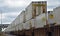 Intermomdal train container freight double stacked