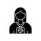 Intern black glyph icon