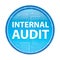 Internal Audit floral blue round button