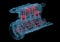 Internal combustion engine (3D xray red and blue transparent)