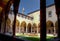 Internal courtyard Saint Anthony monastery, Padua, Italy