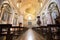 Internal nave of the Church of San Nicola in Villa Santa Maria in provicia of Chieti Italy