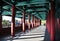 Internal passageway view of Woljeonggyo Bridge, Gyeongju, South Korea