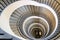 An Internal Spiral Staircase Looking Down