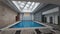 Internal Swiming pool in Resort & Spa, cc 12 m length, nice ceiling with daily light illymination