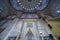 Internal view of Blue Mosque, Sultanahmet, Istanbul