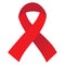 international aids day red ribbon aids logo vector illustration