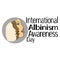 International Albinism Awareness Day, faces in profile for poster or banner