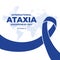 International Ataxia Awareness Day vector illustration