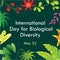 International Biological Diversity Day Theme Vector Banner