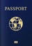 International biometric passport cover page.