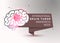 International Brain Tumor Awareness Week. Paper sign. Medical vector illustration. Health care. Brain