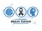 International Brain Tumor Awareness Week vector illustration