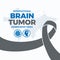 International Brain Tumor Awareness Week vector illustration