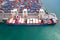 International cargo ship Container transport business international trade import export commerce logistics international trade